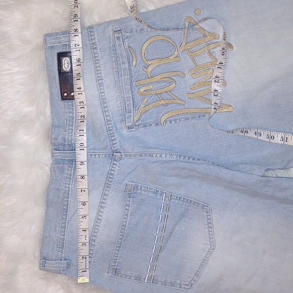 😻💜VINTAGE💜 ECKō UNLTD® Y2K 5 Pocket Baggy Jean's - Picture 5 of 9